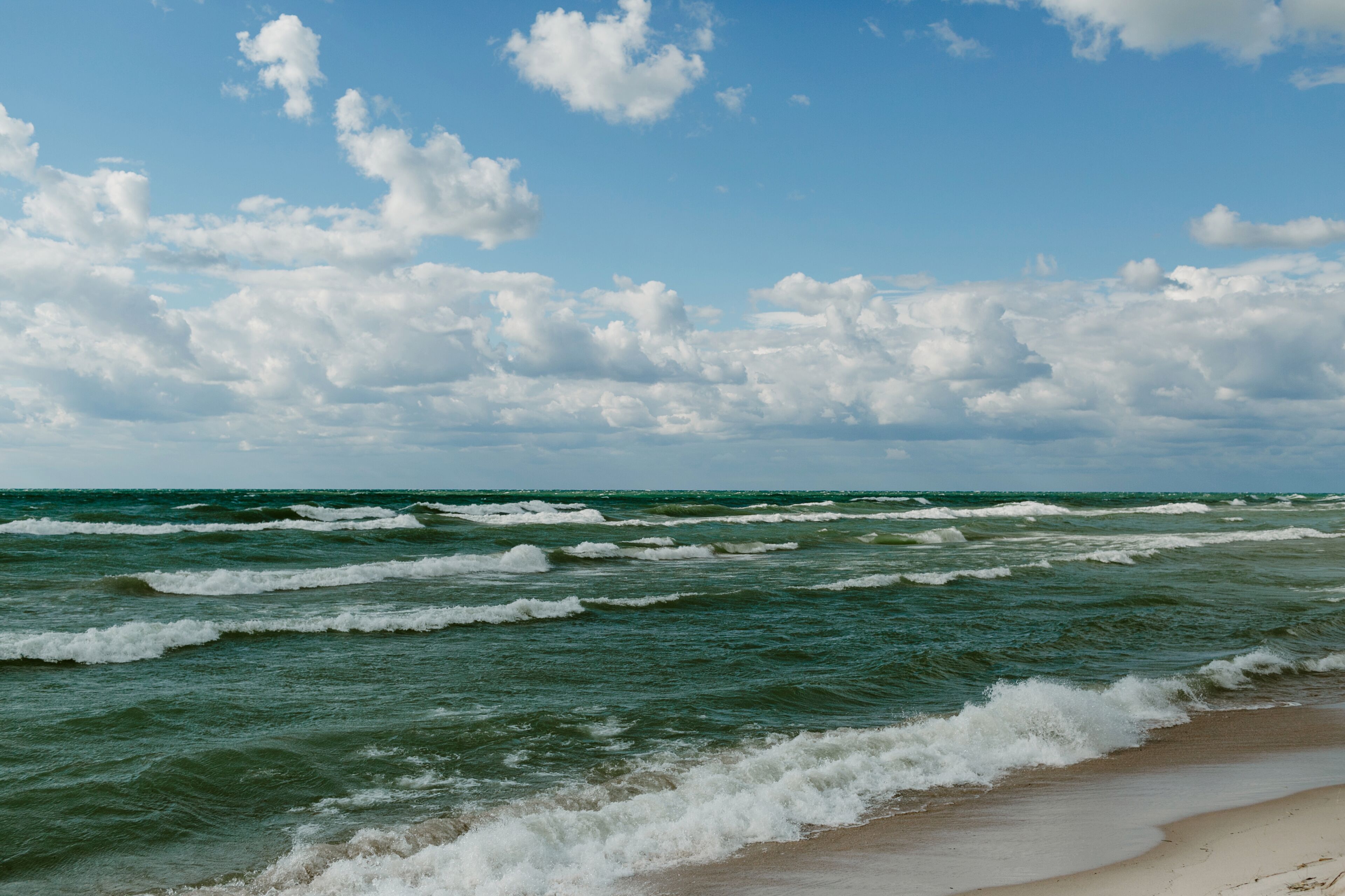 Wavy, Sunny Day on Lake Michigan