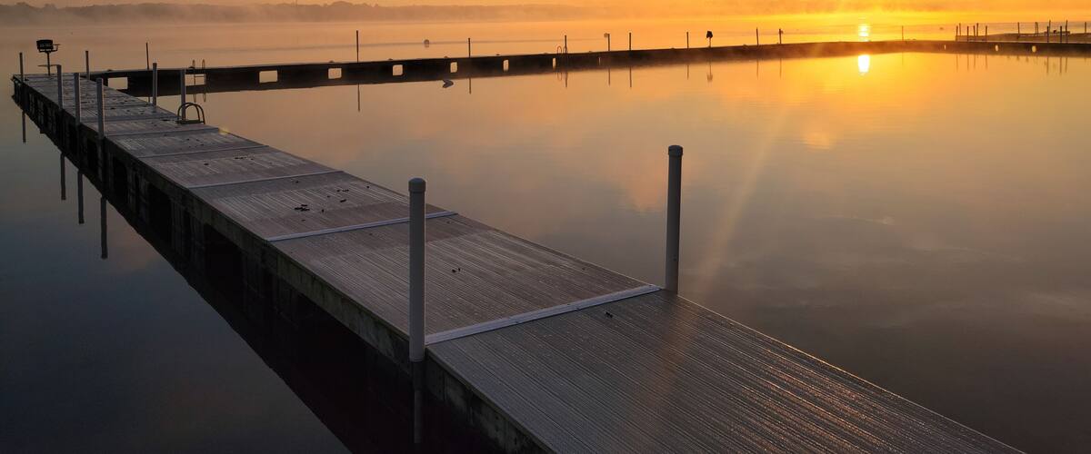 Autumn Sunrise over Gull Lake, Michigan