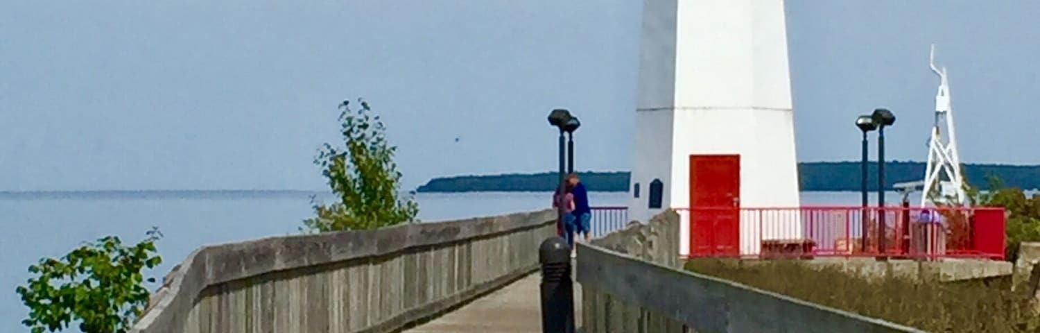 Beautiful day in St Ignance Michigan