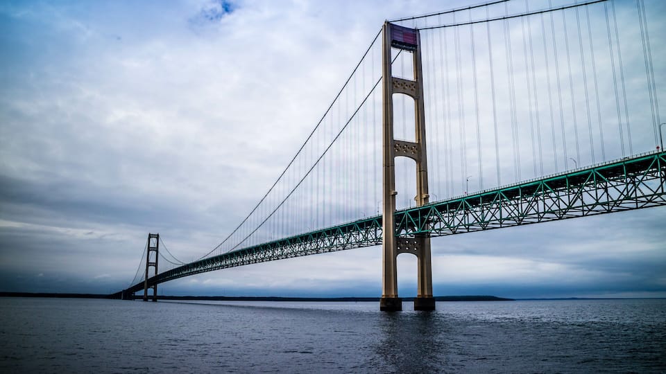 Mackinac Bridge in Mackinac Island St. Ignace, Michigan