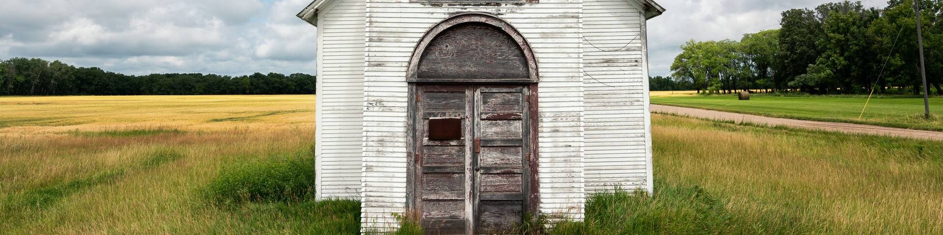 abandoned church outside Ada, MN