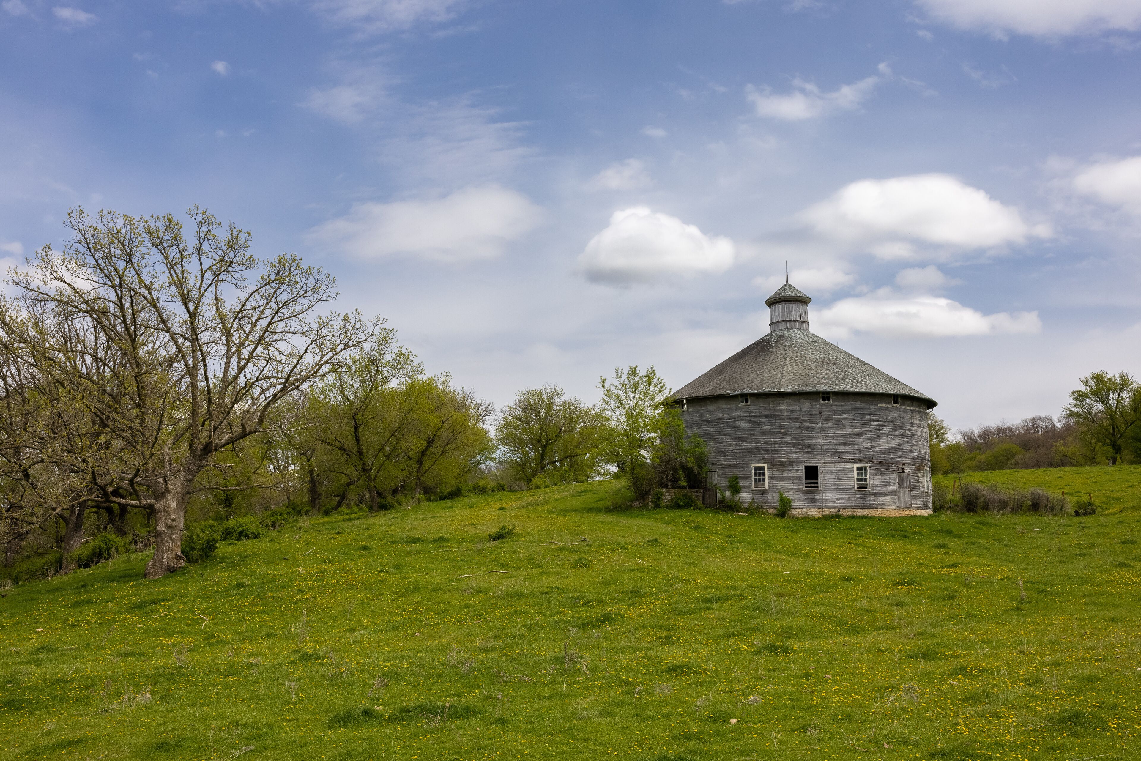 Old Wooden Round Barn 