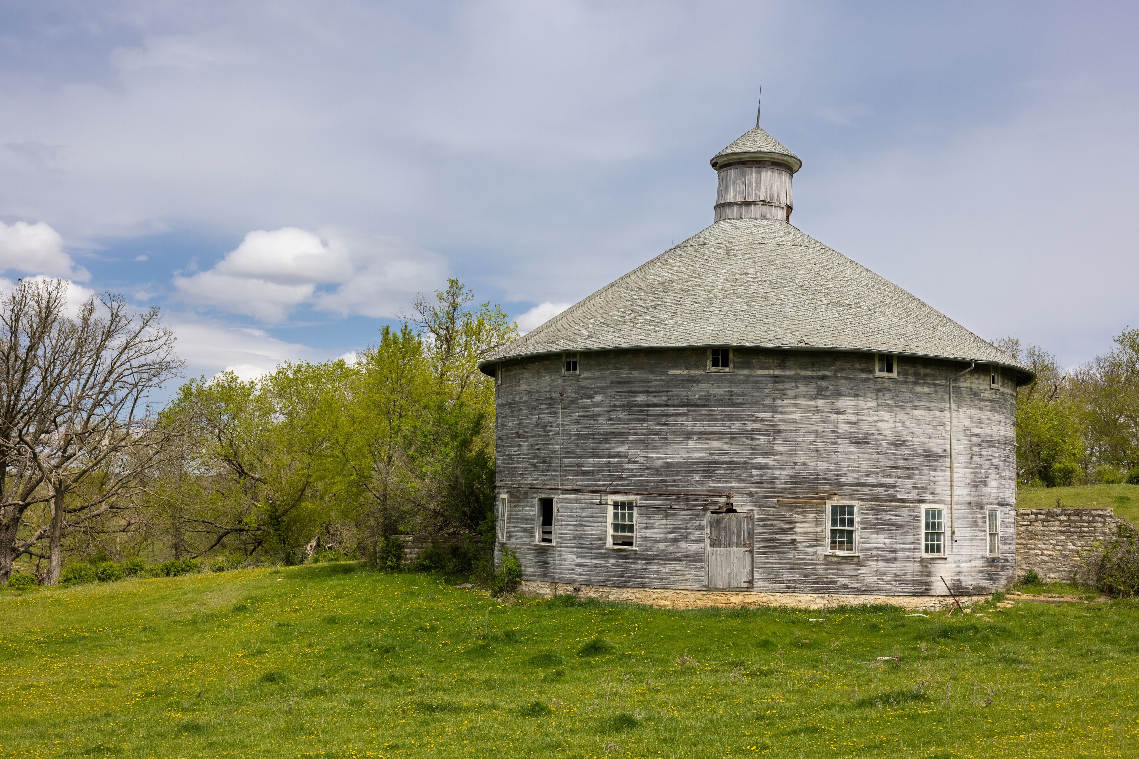 Old Wooden Round Barn 
