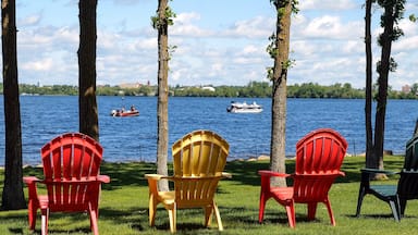 CLEARWATER CO, MN - 23 MAY 2020: Car pulls fishing boat and trailer.