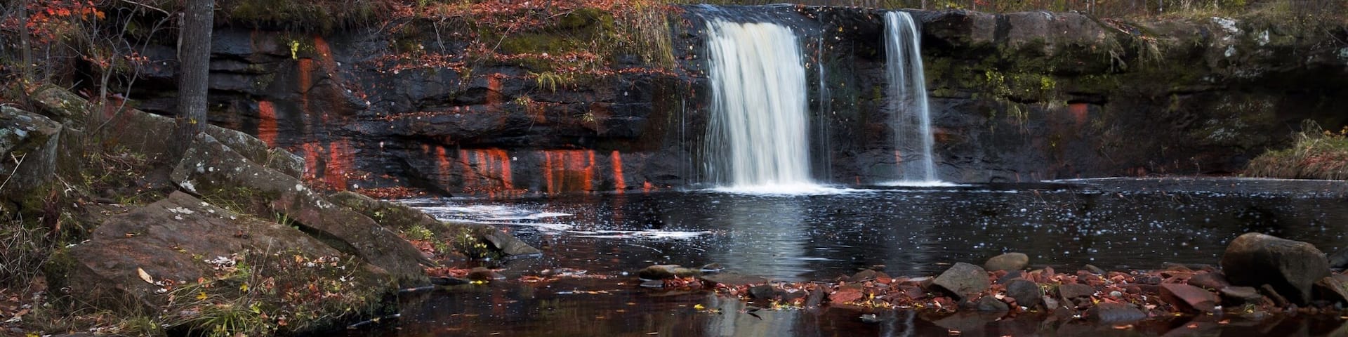 Photo from this weekend taken at Banning State Park. Follow the Wolf Creek Trail to Wolf Creek Falls.