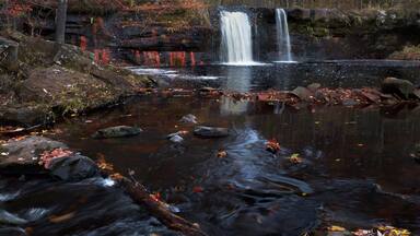 Photo from this weekend taken at Banning State Park. Follow the Wolf Creek Trail to Wolf Creek Falls.