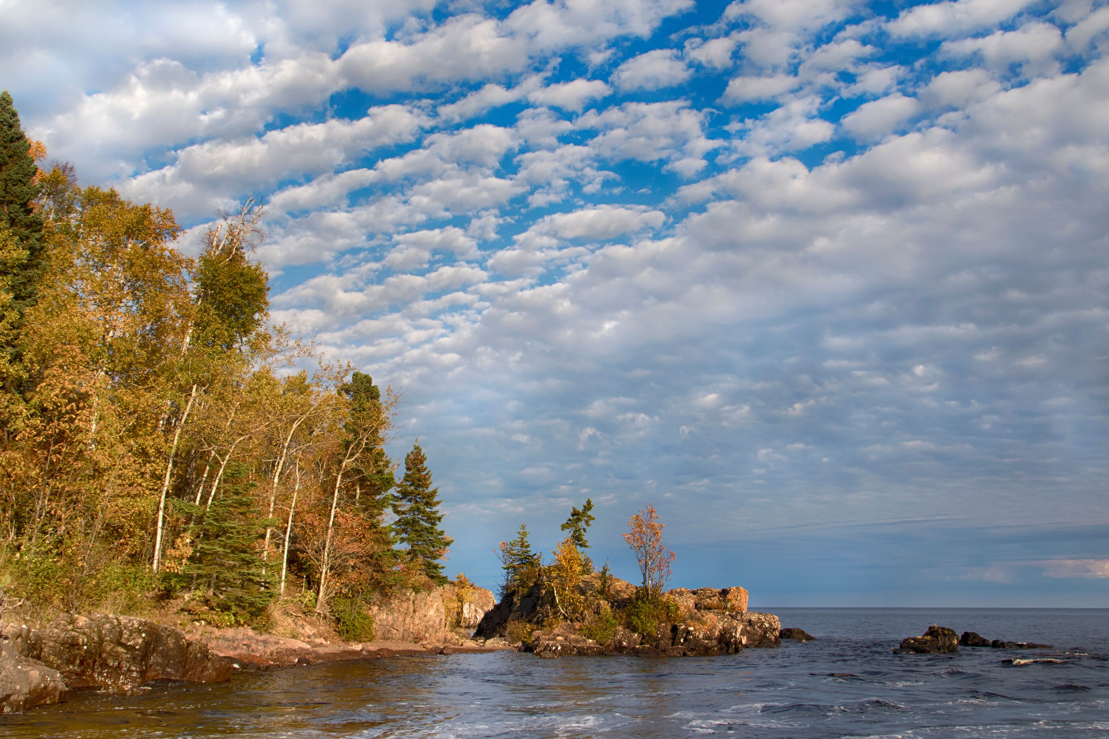 Lake Superior, Minnesota, in autumn colors