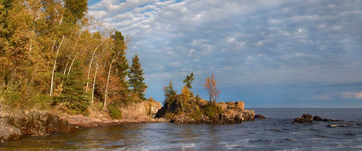 Lake Superior, Minnesota, in autumn colors