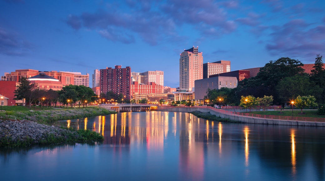 Rochester, Minnesota, USA. Cityscape image of Rochester, Minnesota, USA at summer sunrise.