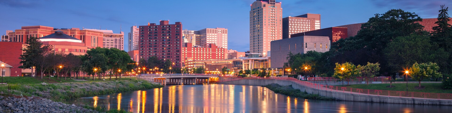 Rochester, Minnesota, USA. Cityscape image of Rochester, Minnesota, USA at summer sunrise.