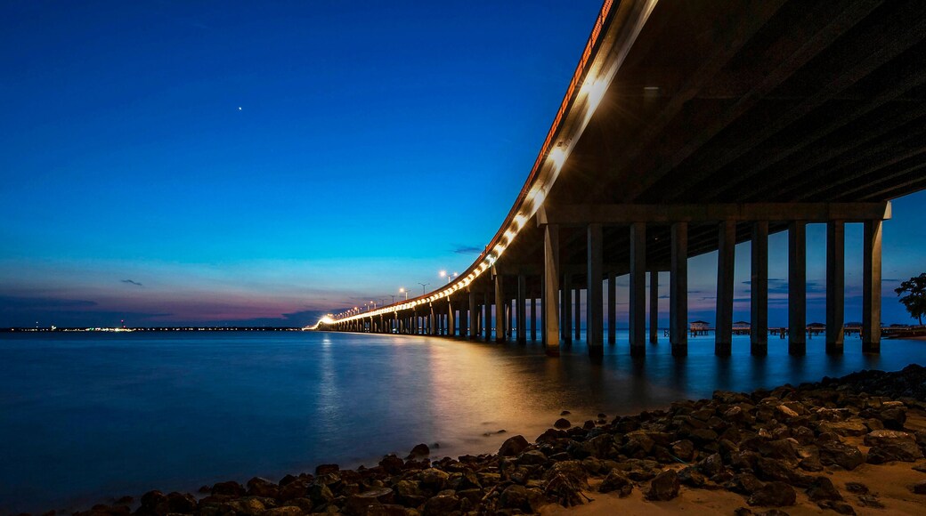 Bay of St. Louis Bridge looking West from Pass Christian, MS