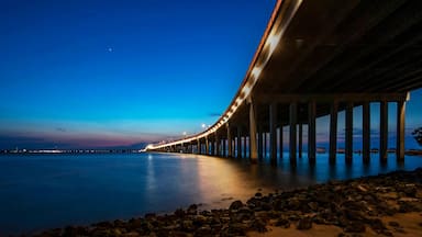 Bay of St. Louis Bridge looking West from Pass Christian, MS