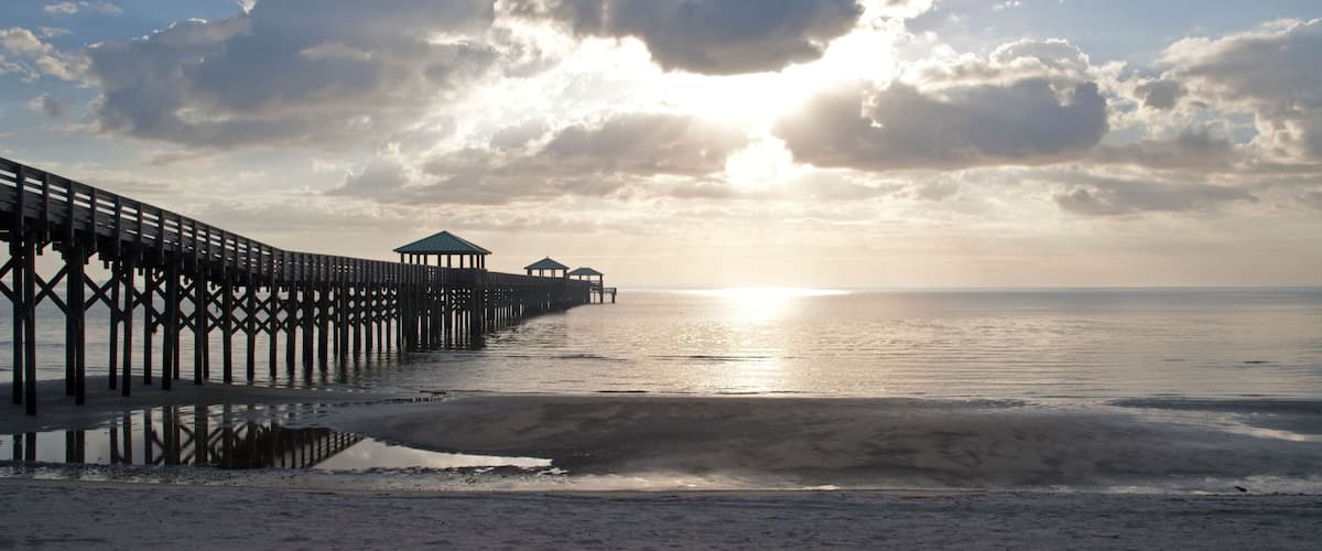 Cloud burst over Bay St Louis, on the Mississippi Gulf coast.