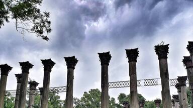 A little off the beaten path but pretty cool. Got there just before the storm started