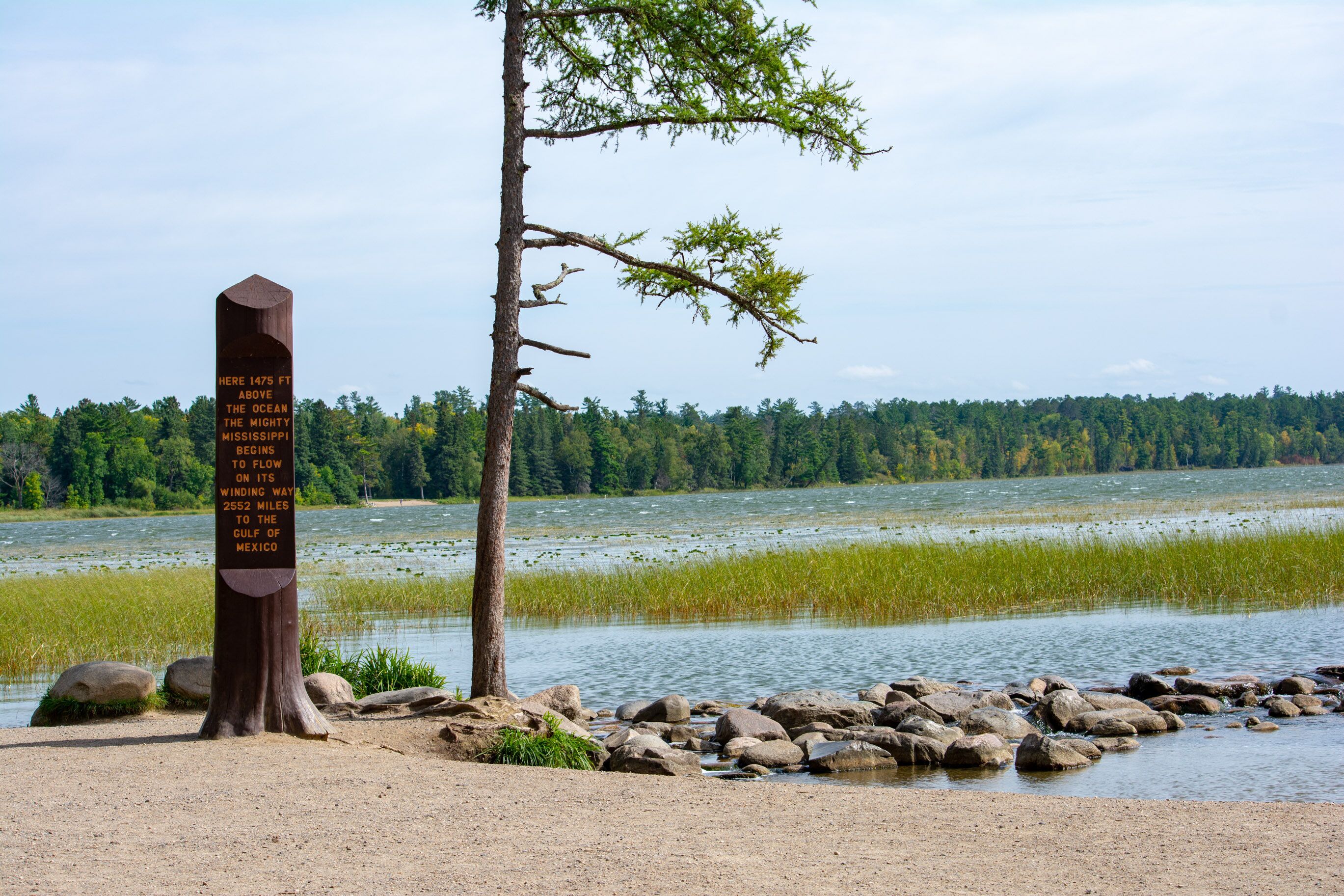 Itasca State Park in Minnesota home of the Mississippi headwaters
