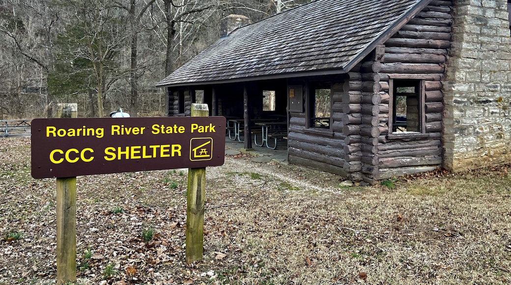 CCC shelter build in the 1930’s at Roaring River State Park in Missouri. I love the CCC parks in Missouri and Arkansas #history