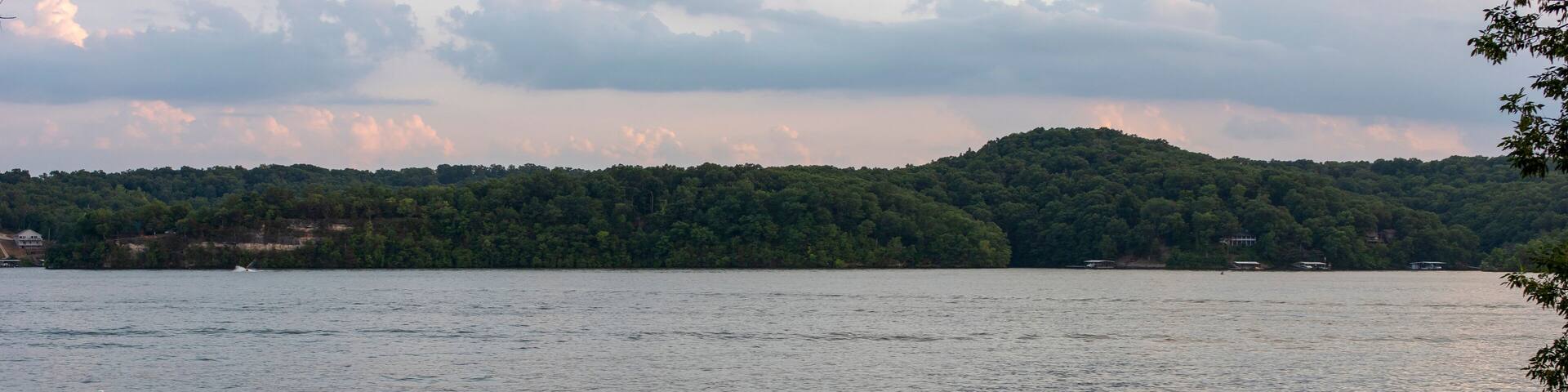 Scenic view of the Lake of Ozarks after the storm