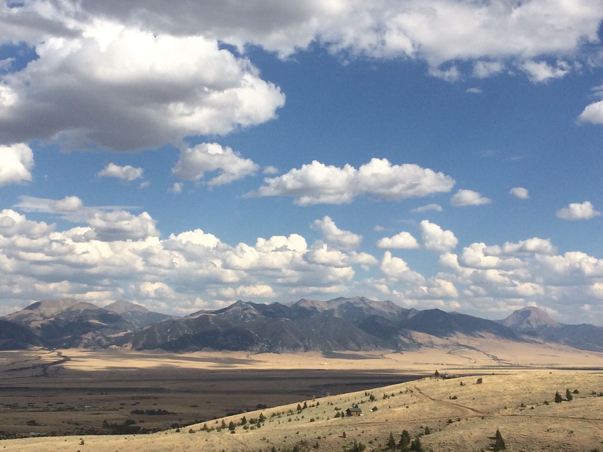 View point on the road  between Virginia City and Ennis, Montana. Big sky country! 