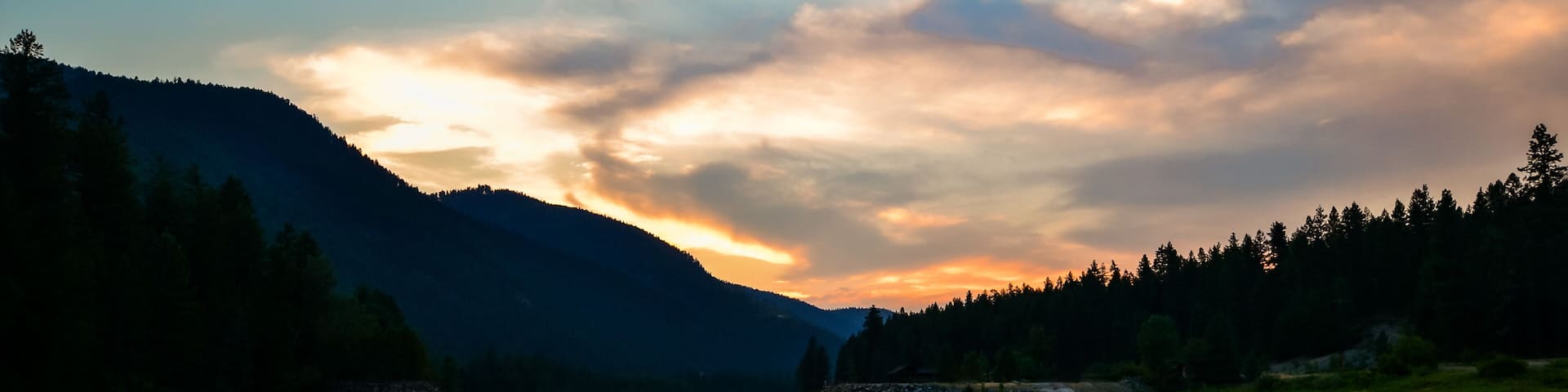 Sunset on the Kootenai River Libby Montana