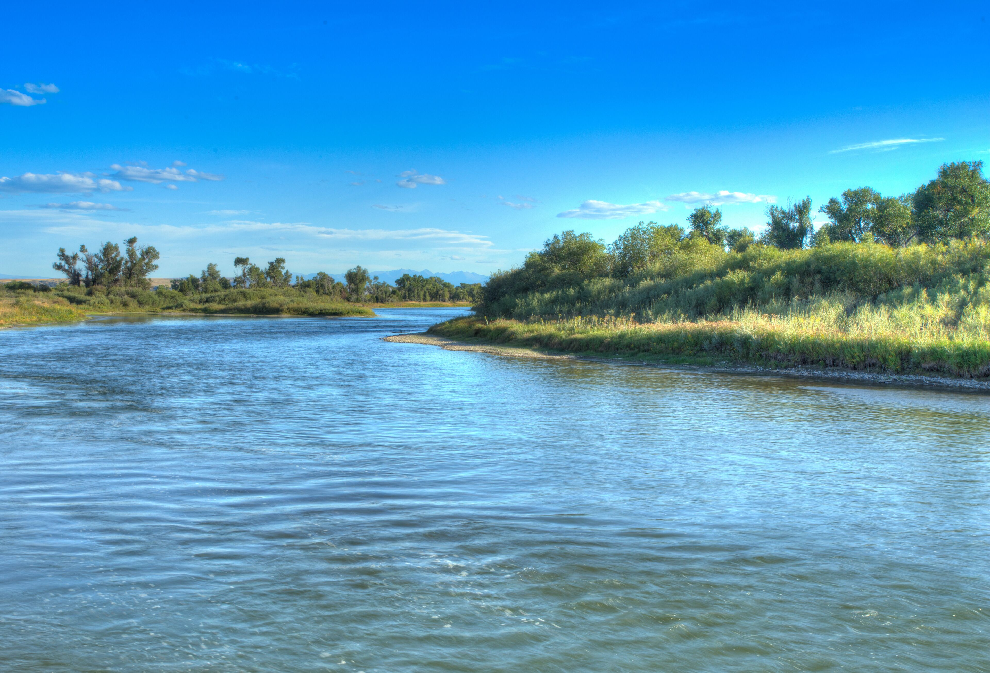 Sunset over the Missouri Headwaters State Park.
