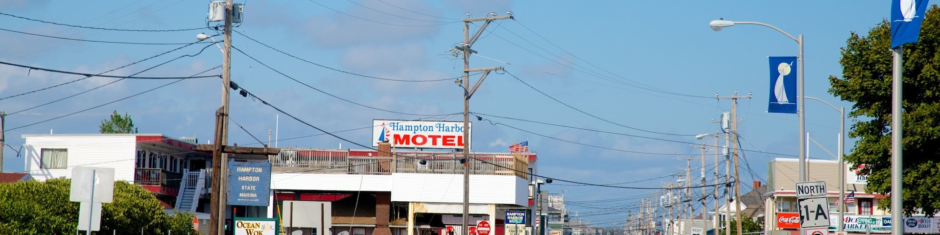 Hampton Beach que inclui uma cidade