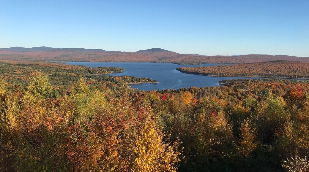 Looking southeast from top of GP Blvd in Pittsburg NH. This is a view of First Connecticut Lake in early October.