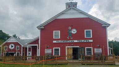 The Weathervane Theater near Whitefield, has been entertaining July and August visitors to the Great North Woods of New Hampshire since 1966. Originally the theater was situated in and old converted barn. A new building has been added on in 2002 and survived a fire in 2011 which destroyed the original building.