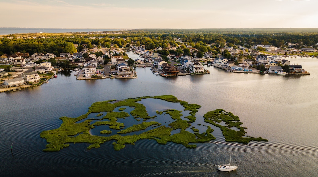 Aerial Sunset in Forked River, NJ