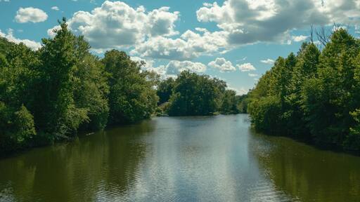 The Ramapo River in Oakland, New Jersey
