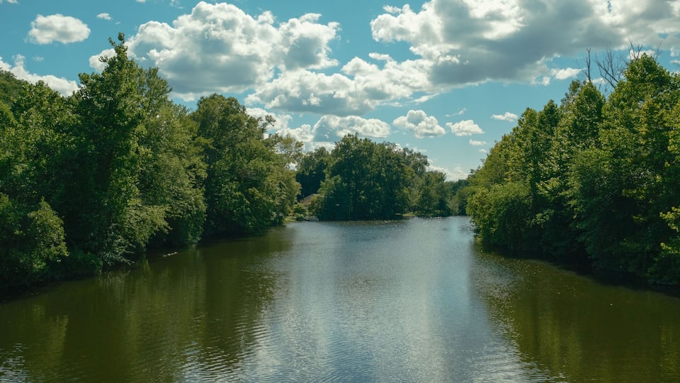 The Ramapo River in Oakland, New Jersey
