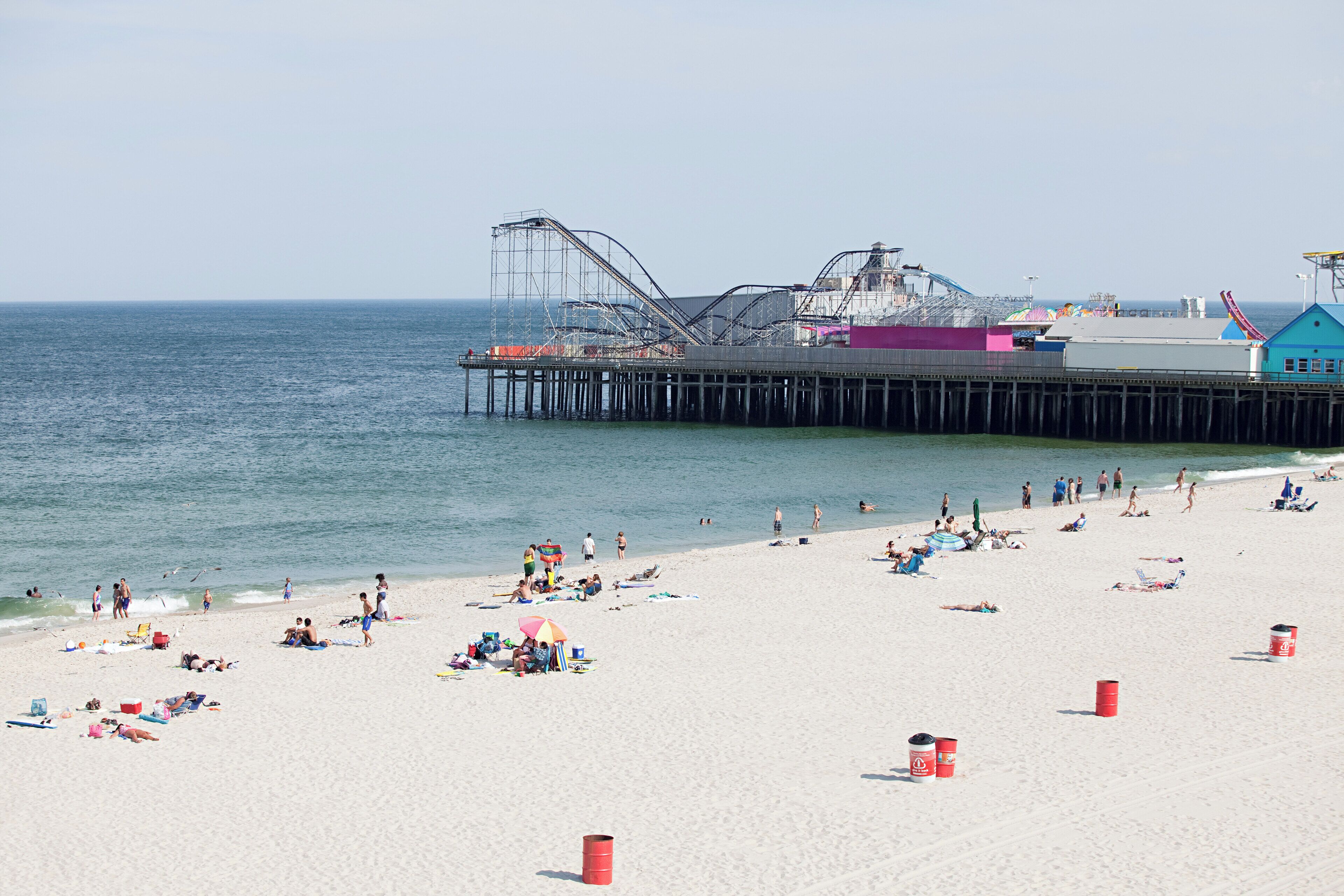 Beach at seaside heights, new jersey