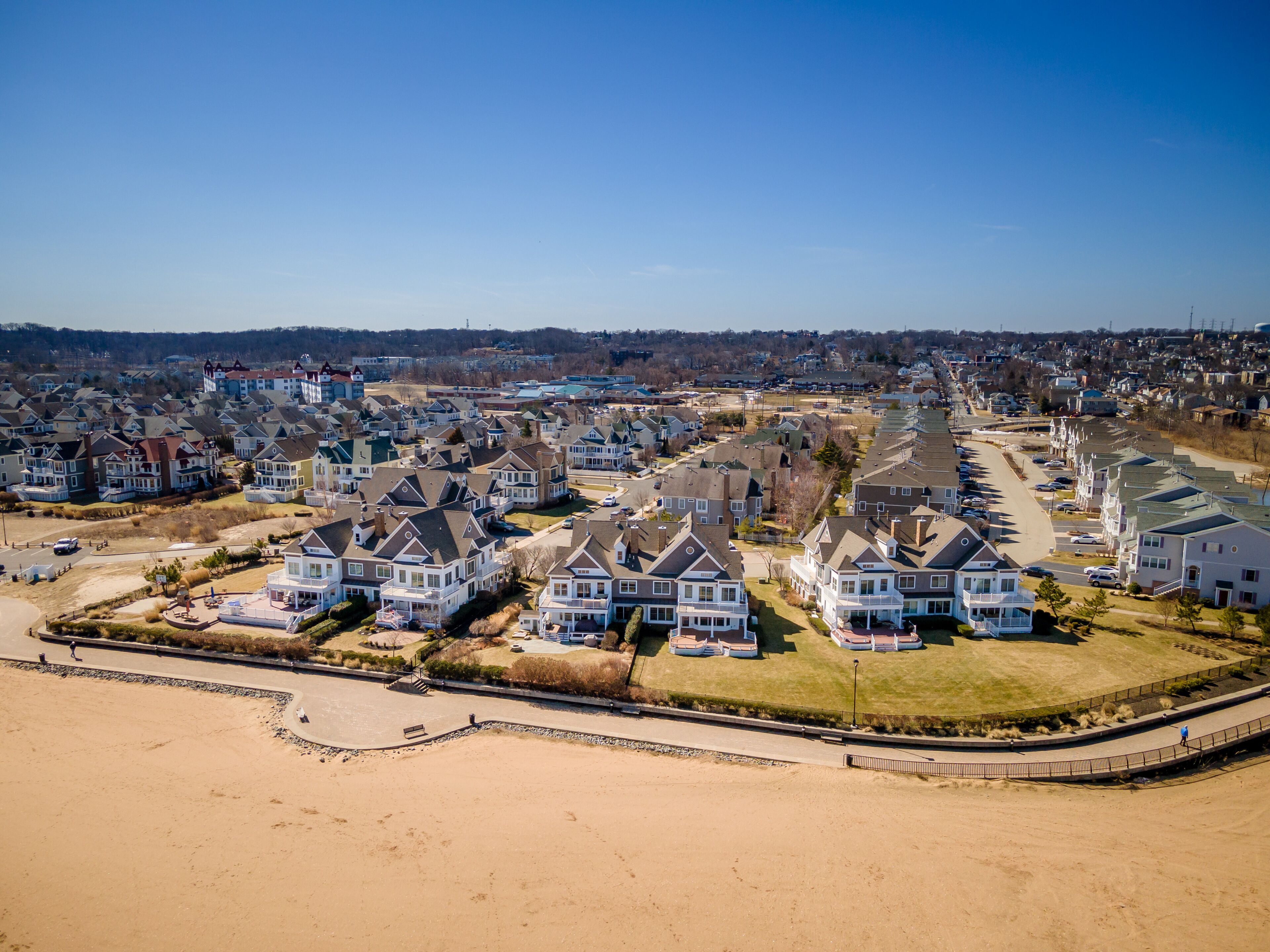 Aerial of South Amboy New Jersey 