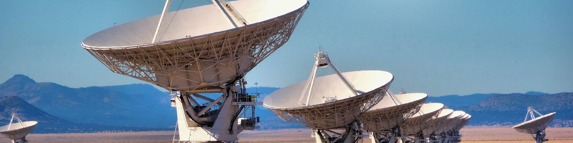 The Very Large Array (VLA) is a cool scene in the middle of the desert where a lake once sat. Now, the VLA turns to the sky in search of other worldly radio signals.
http://www.liferidingshotgun.com/2014/11/very-large-array-new-mexico.html