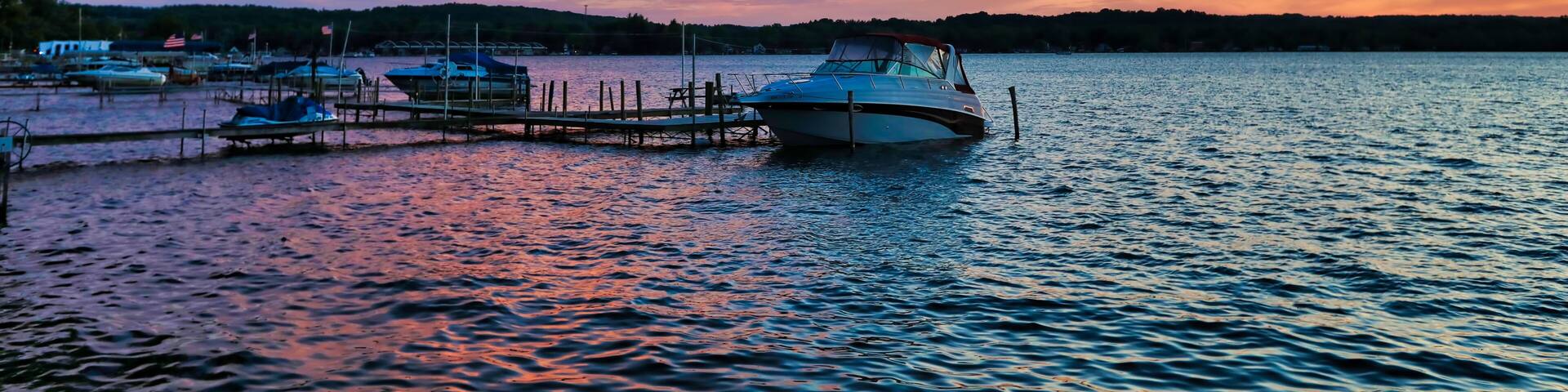 Sunsets on Lake Chautauqua are magnificent
