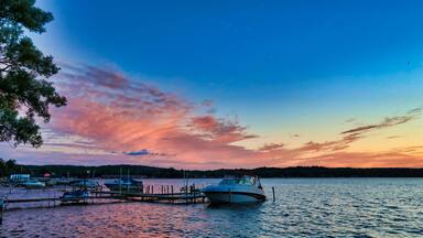 Sunsets on Lake Chautauqua are magnificent