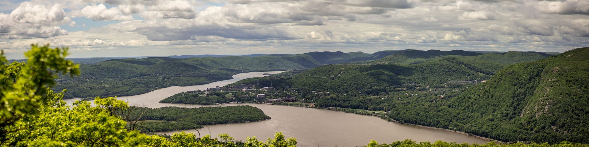 over looking hudson river