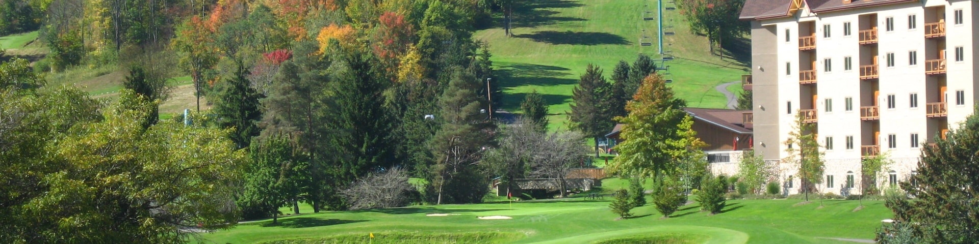 Ellicottville which includes golf and a luxury hotel or resort