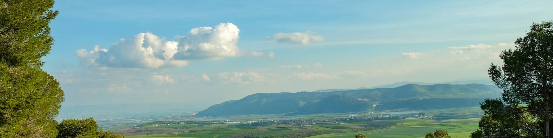 View on Gilboa mountains