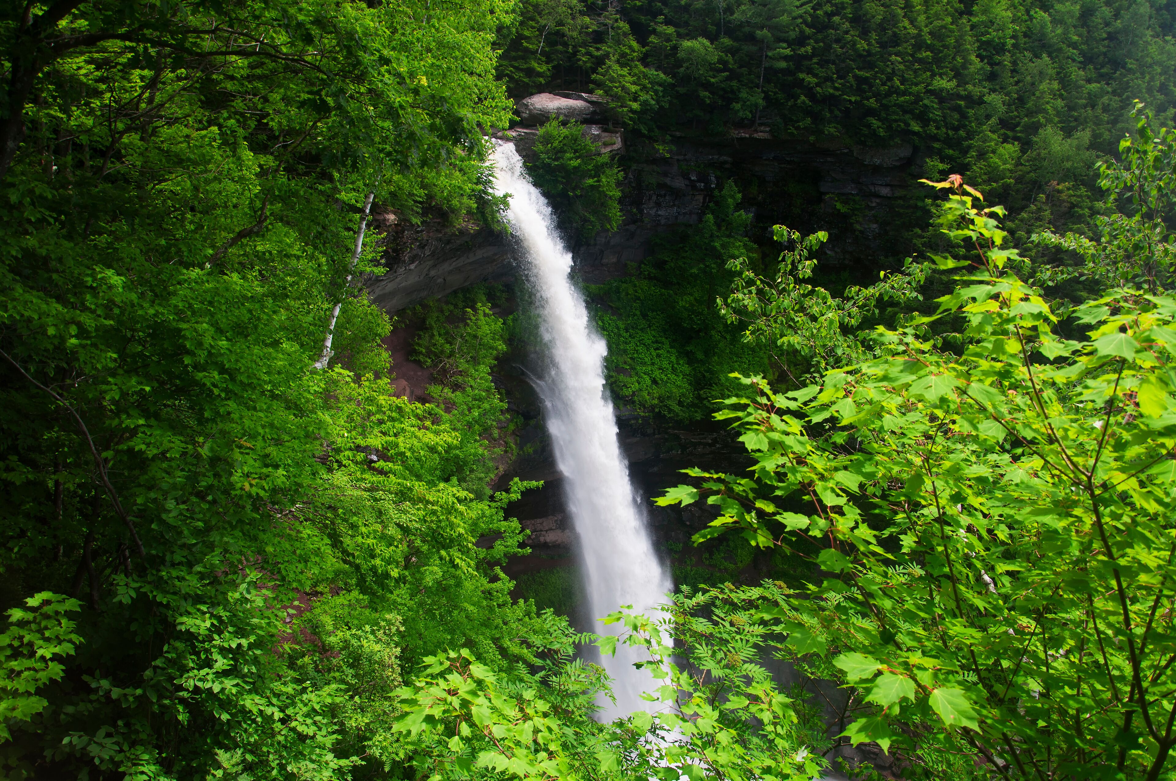 Kaaterskills falls in Haines Falls New York