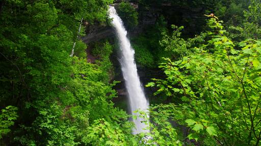 Kaaterskills falls in Haines Falls New York