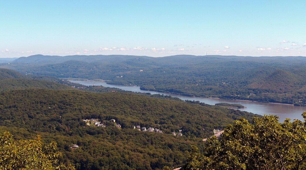 View of the Hudson River and the Surrounding Mountains