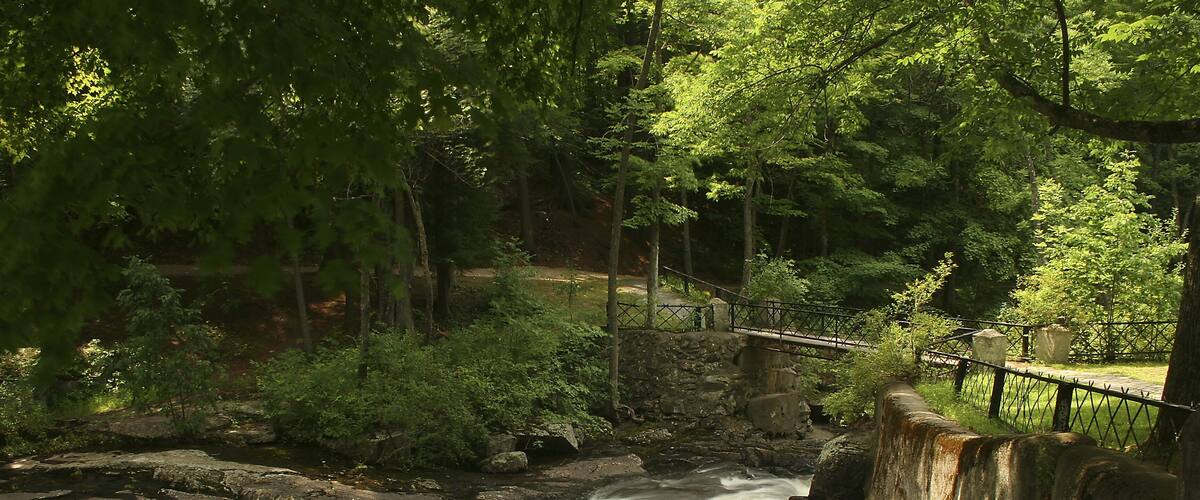City park in Lake Luzerne, New York