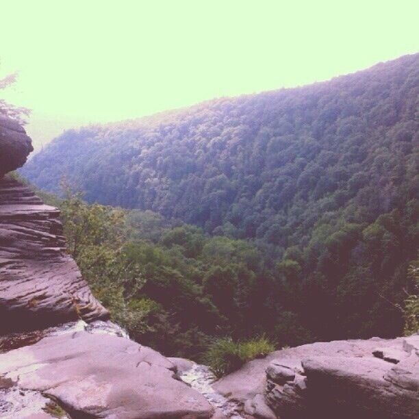 View from the top of Katterskill Falls. This photo doesn't do it justice. 
