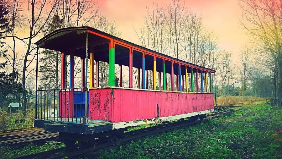 Abandoned train