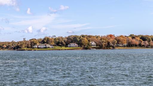 coastal landscape at Greenport at the islands of shelter islands heights, county New York