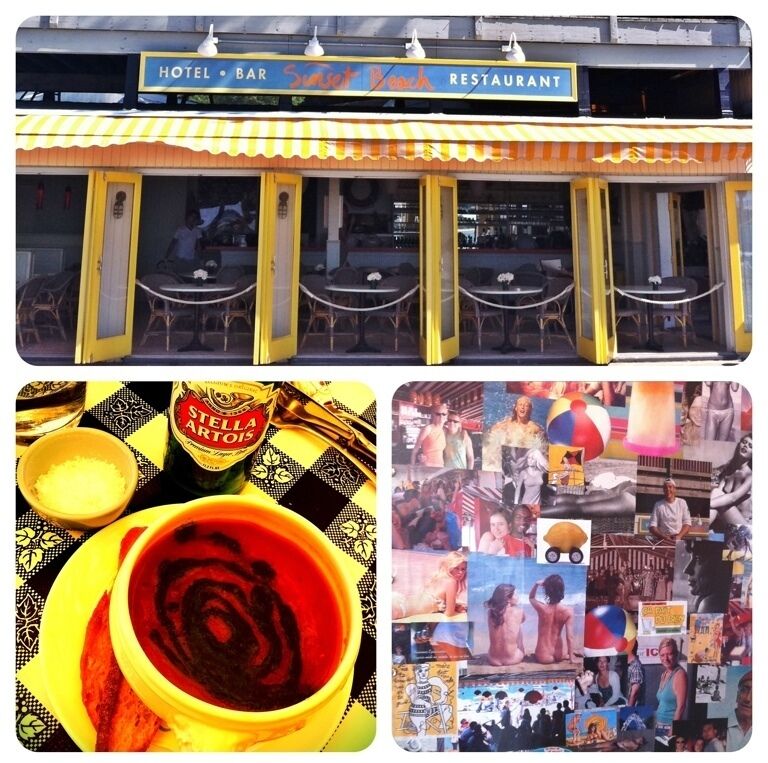 A beach cafe was airlifted from the South of France and dropped onto this sandy beach on Shelter Island -- complete with pouty-lipped, summer turtle-neck-wearing, aloof, and decorative French serving girls and bar tenderesses.  It's quite a see and be scene with a rooftop driftwood bar and dining.  Pâté, gzpacho, moule frite, and a cold glass of summer Rosé.  It's worth a boat ride from Sag Harbor.    