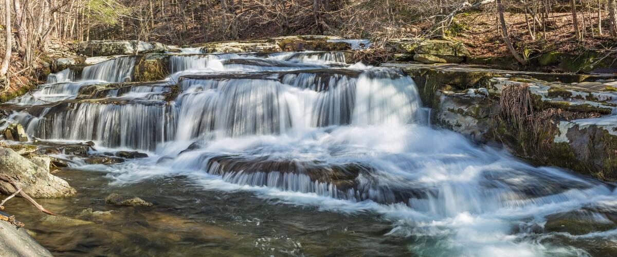 Stony Creek Clove Falls Panorama