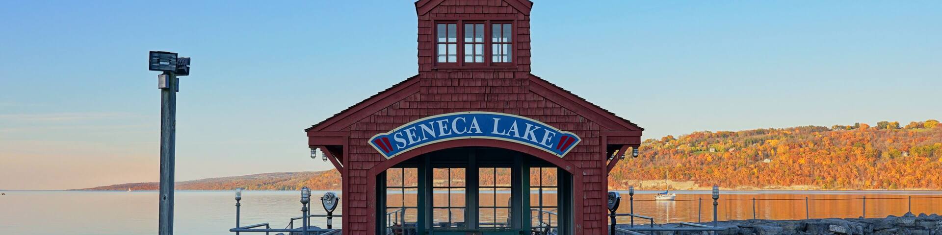 Seneca Lake Boathouse in Watkins Glen New York