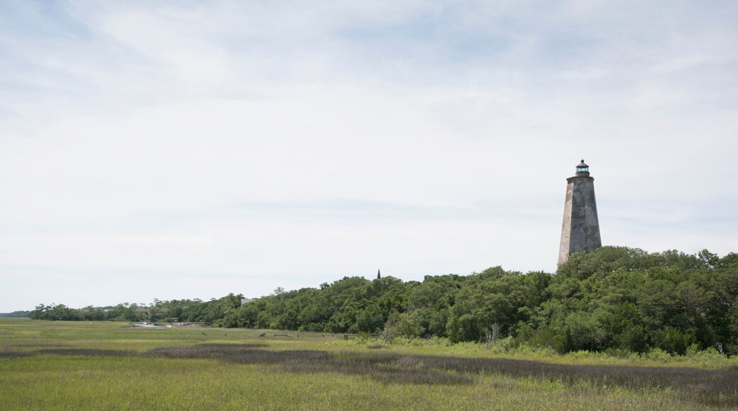 Lighthouse nicknamed "Old Baldy" on Bald Head Island, North Carolina