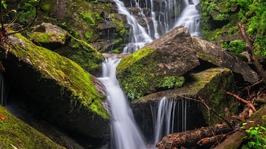North Carolina Waterfall near Rosman and Brevard - Eastatoe Falls